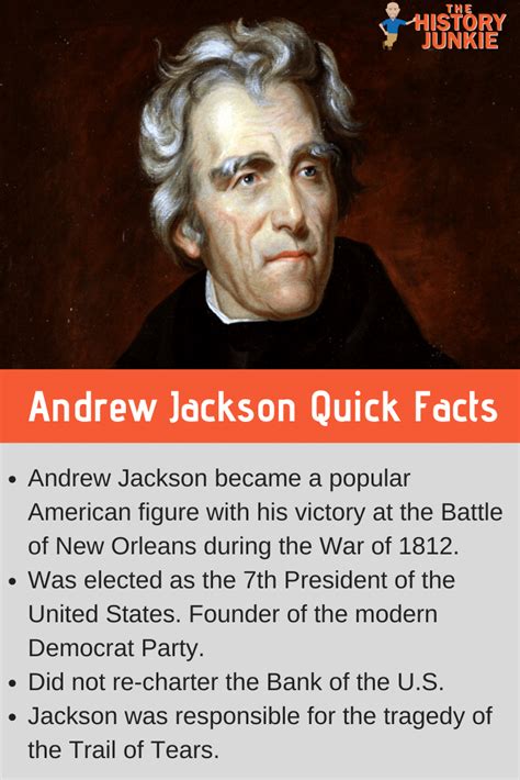 andrew jackson 5 facts|what were andrew jackson's accomplishments.